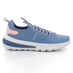 GEOX-ACTIVART J45LXB J-sneakers streetwear sur semelles sport jogging respirantes avec lacets élastiques pour cadet fille