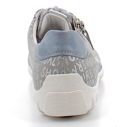 REMONTE-chaussures de marche sur semelles sport confortables avec lacets et fermetures éclair pour femme-R3403