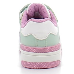 GEOX-WASHIBA J45HXB J-sneakers streetwear sur semelles plates sport et respirantes avec fermetures à velcros pour enfant fille