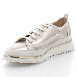 XSA-chaussures basses casual chic à lacets sur petits talons compensés pour femme-9951