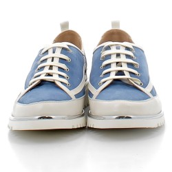 XSA-chaussures à lacets sur talons compensés confortables pour femme-9951 CAMO