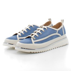 XSA-chaussures à lacets sur talons compensés confortables pour femme-9951 CAMO