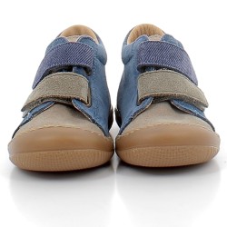 BOPY-chaussures premiers-pas sur semelles confortables avec deux velcros pour bébé garçon-JAMECO