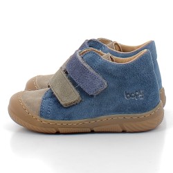 BOPY-chaussures premiers-pas sur semelles confortables avec deux velcros pour bébé garçon-JAMECO