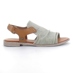 MUSTANG-sandales sur semelles plates avec fermetures à velcros pour femme-138808