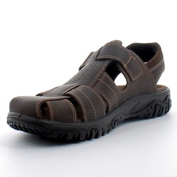 IMAC-sandales/nu-pieds sport bouts fermés sur semelles épaisses avec fermetures à velcros pour homme-552880