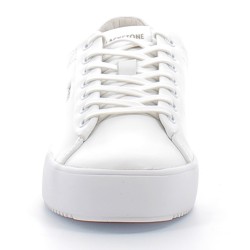 BLACKSTONE-sneakers streetwear blanches à lacets sur semelles plates sport pour femme-BL221