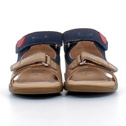 GEOX-MACCHIA B454VA-sandales premiers-pas sur semelles confortables et respirantes avec fermetures à velcros pour bébé garçon