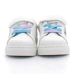 TOP WAY-sneakers basses streetwear à lacets élastiques et fermetures à velcros pour bébé fille-B939960