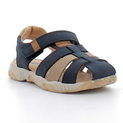 BOPY-sandales sur semelles plates sport avec fermetures à velcros pour enfant garçon-ELIX