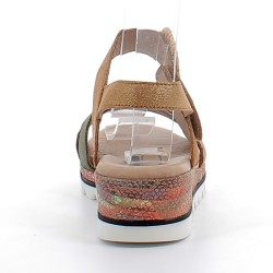GEO REINO-sandales sur talons moyens compensés avec fermetures à velcros pour femme-MAGNABE