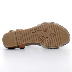 MUSTANG-sandales sur semelles plates avec fermetures à boucles pour femme-1307814