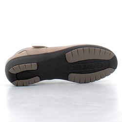 SUAV-sandales bouts fermés sur semelles confortables avec fermetures à velcros et brides arrières élastiquées pour femme-8092DD