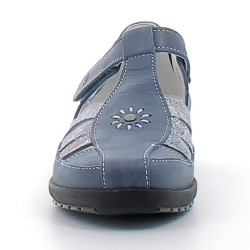 SUAV-sandales sport sur semelles confortables avec fermetures à velcros pour femme-8031DD