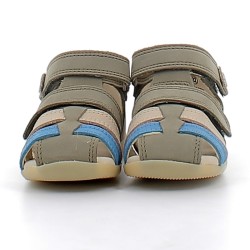 KICKERS-BIPOD-sandales bouts et contreforts fermés sur semelles confortables avec fermetures à velcros pour bébé garçon