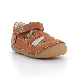 KICKERS-SUSHY-sandales premiers-pas sur semelles plates confortables avec fermetures à velcros pour bébé garçon