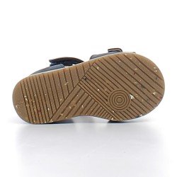 BOPY-sandales premiers pas sur semelles plates confortables avec fermetures à boucles et à velcros pour bébé garçon-RAFIN