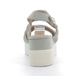 MUSTANG-sandales sur semelles bloc compensées avec fermetures à velcros pour femme-1459803