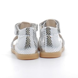 BOPY-sandales premiers-pas contreforts fermés sur semelles plates confortables et fermetures à velcros pour bébé fille-REALITY